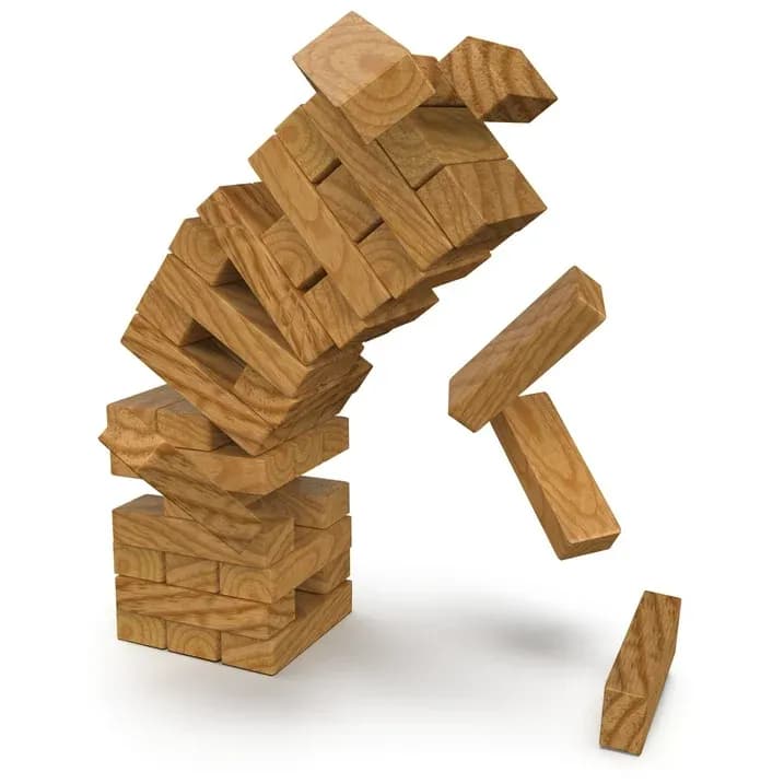 Juego de Habilidad Torre Inestable de Madera de Colores Jumbling Tower Spin Master Games para Niños 5+ - Miniatura 3