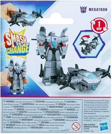 Figura de Acción TRANSFORMERS EarthSpark 1-Step Smash Changers Megatron de 10 cm - Miniatura 3