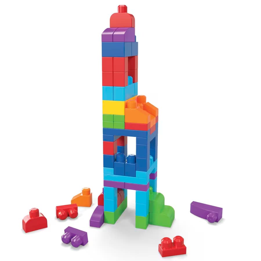 Bolsa Grande de Bloques de Construcción MEGA BLOKS First Builders (80 Piezas) - Miniatura 3