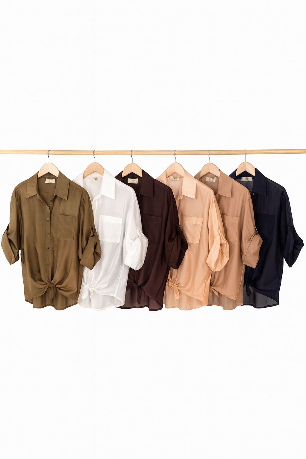 Blusa Ligera con Nudo Frontal – Colores Variados