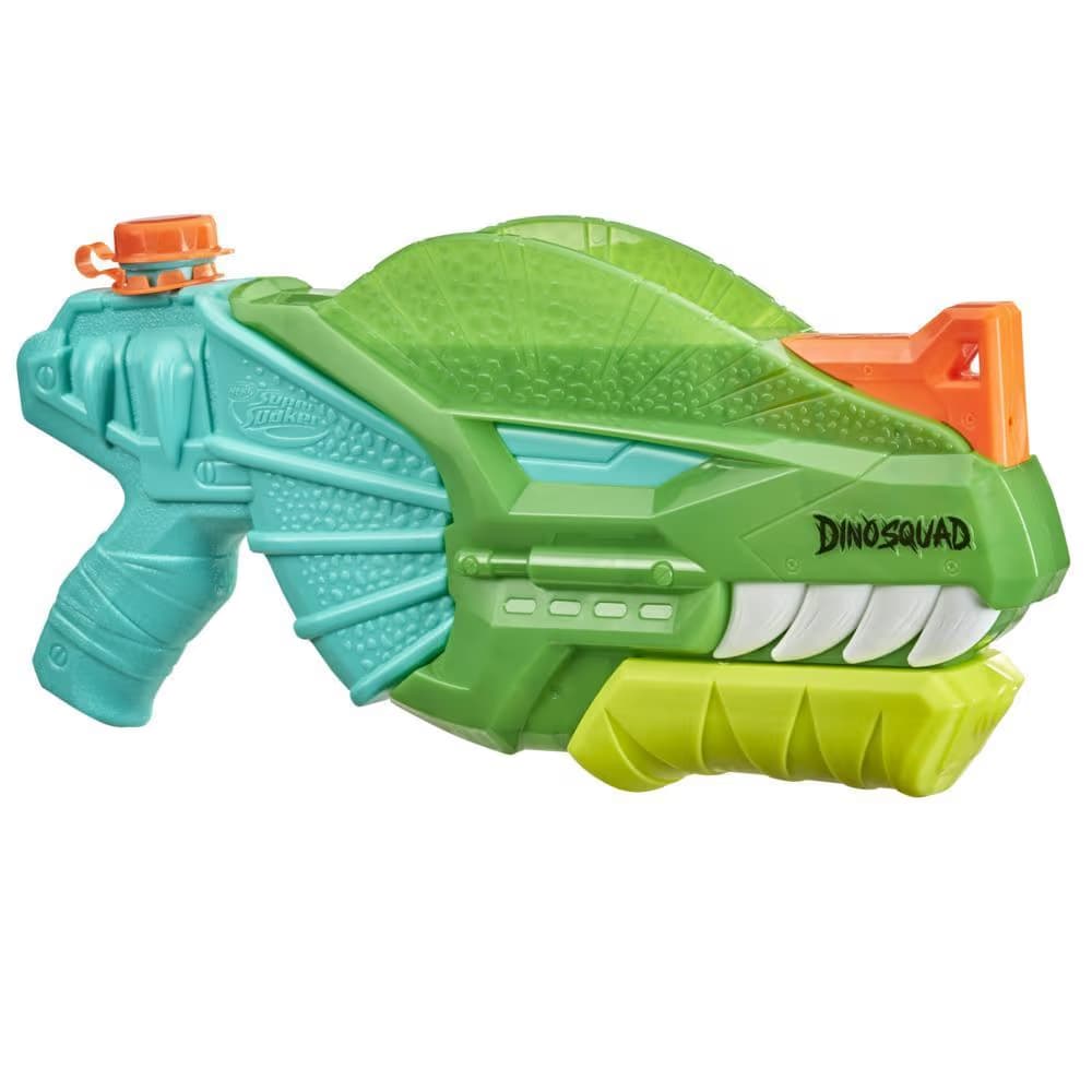Pistola de Agua Nerf Super Soaker DinoSquad Dino-Soak - Rociado de Acción de Bombeo para Juegos Acuáticos de Verano al Aire Libre - Miniatura 3