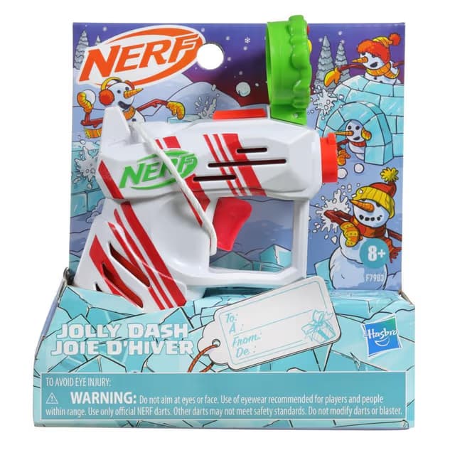 Lanzador de Dardos Nerf Elite 2.0 Jolly Dash y 2 Dardos Nerf Elite, Cebado de Acción de Tracción