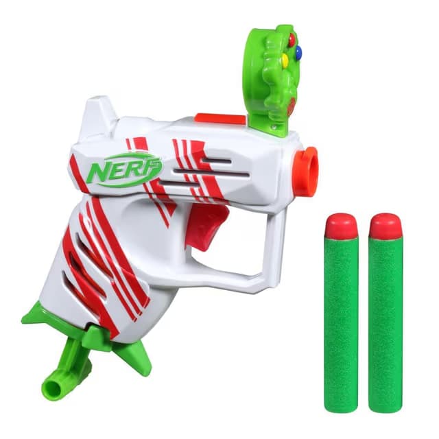 Lanzador de Dardos Nerf Elite 2.0 Jolly Dash y 2 Dardos Nerf Elite, Cebado de Acción de Tracción
