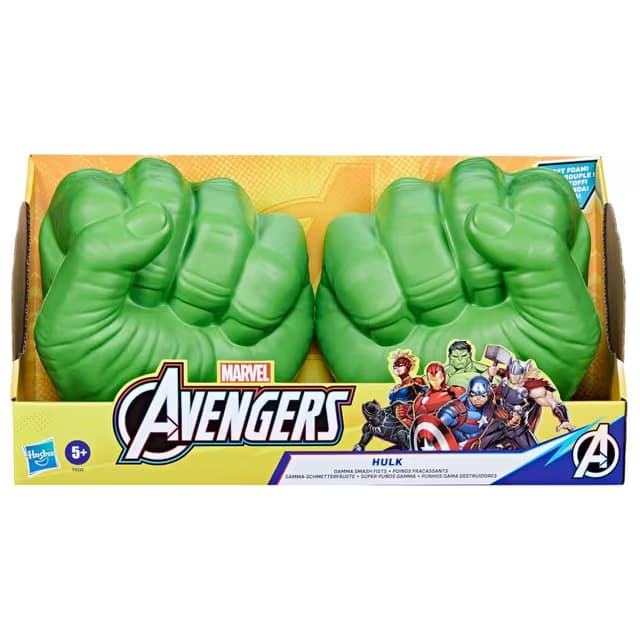 Juguete de Rol Puños de Aplastamiento Gamma de Hulk de Marvel Avengers para Niños 5+