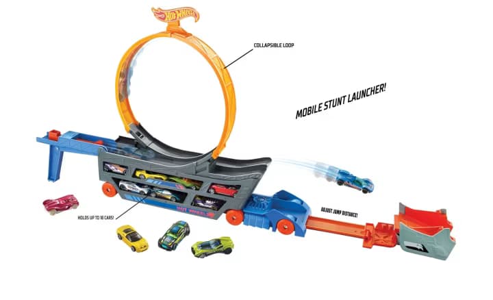 Camión Transportador de Acrobacias Hot Wheels Stunt and Go - Miniatura 3