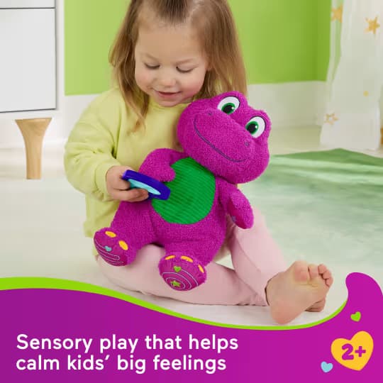 Peluche Sensorial Barney’s World Fisher-Price con Actividad Fidget para Niños Pequeños - Miniatura 3