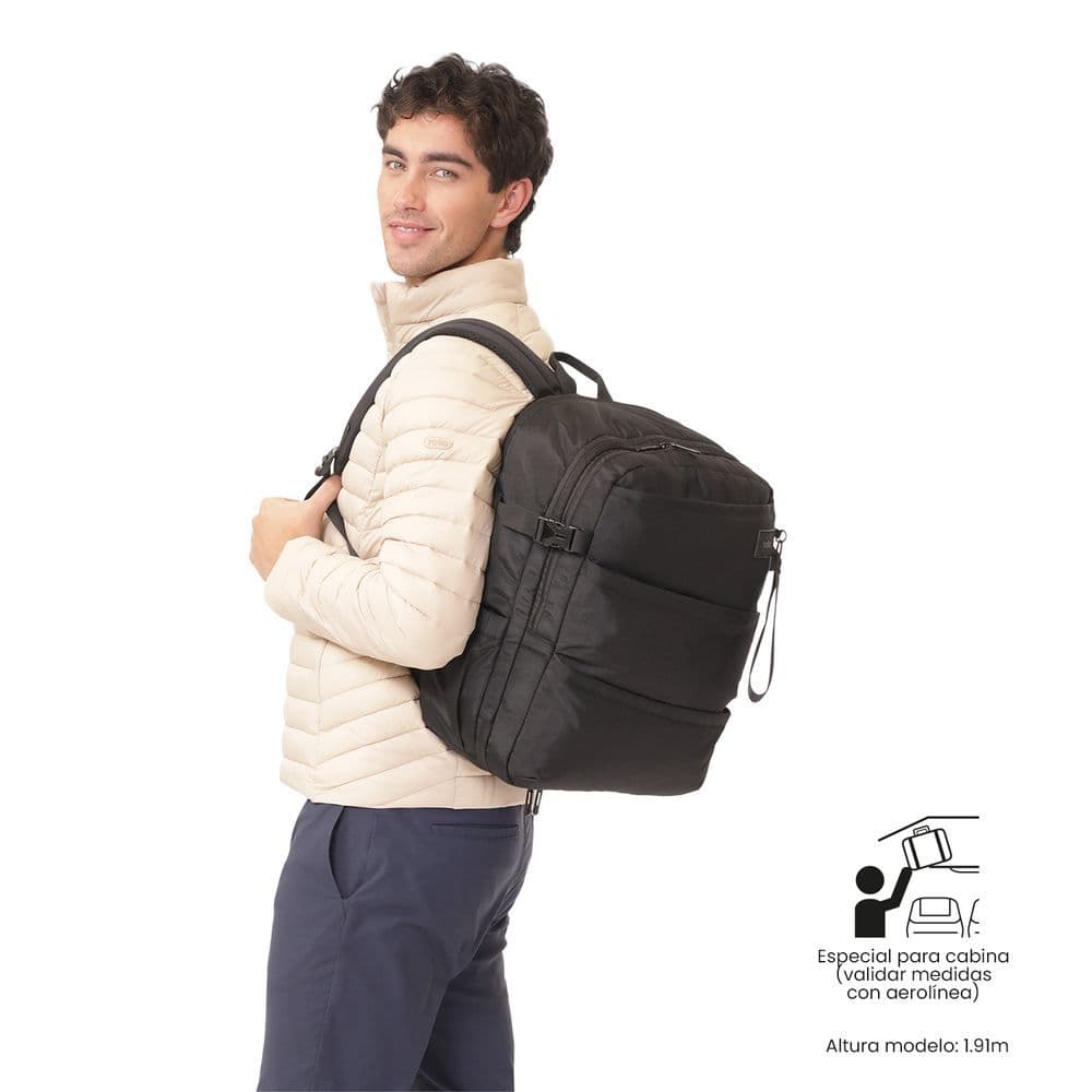 Morral de Viaje Grande Crew Negro