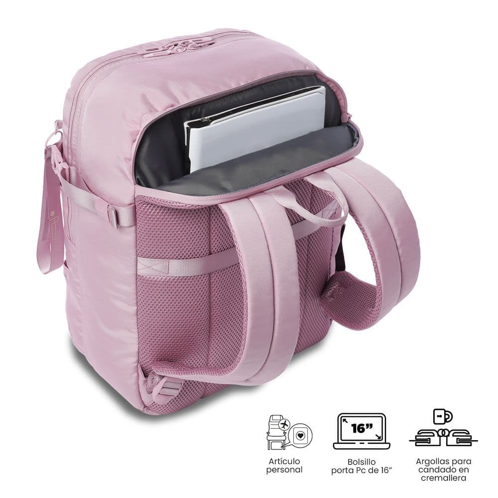 Morral de Viaje Grande Crew Rosado - Miniatura 4