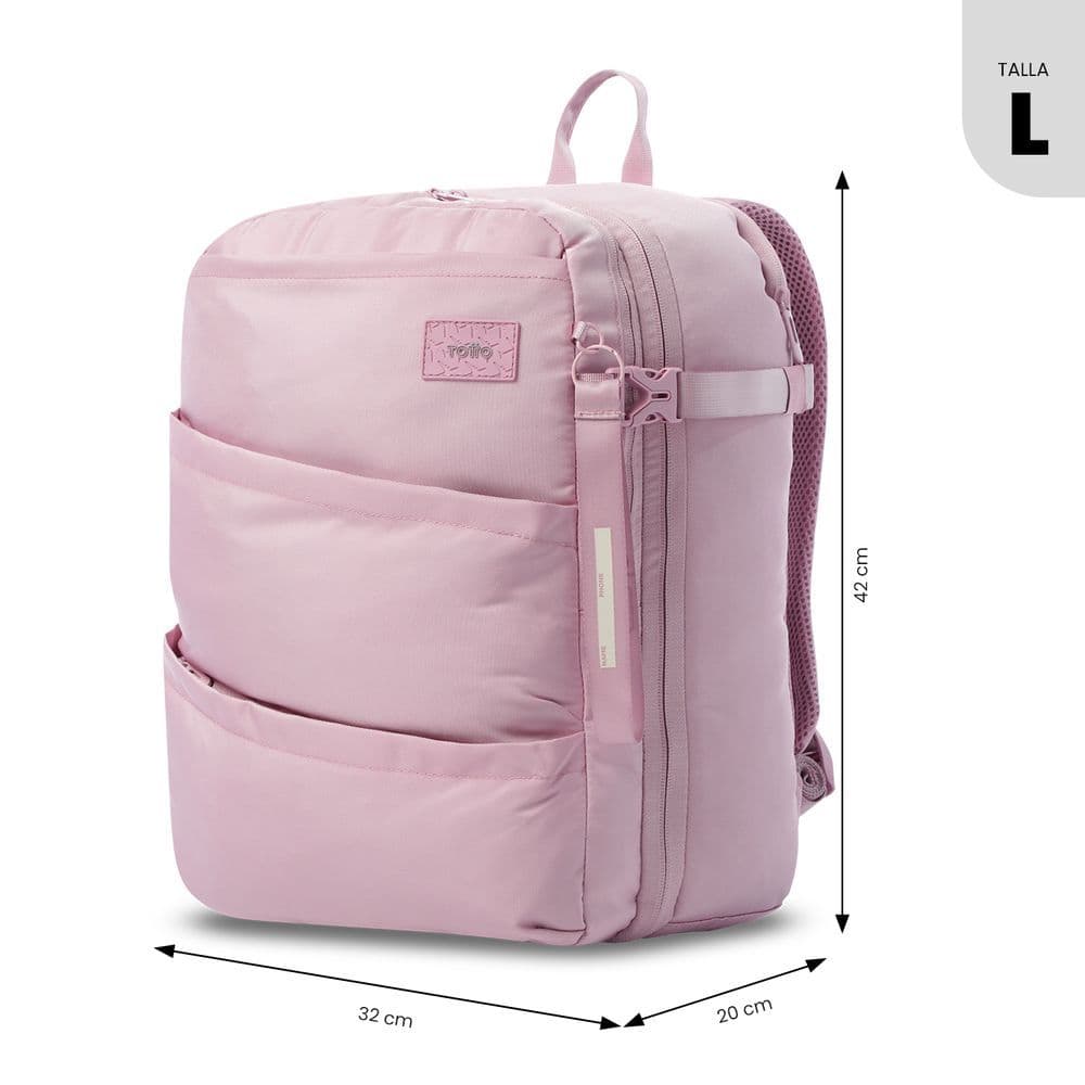 Morral de Viaje Grande Crew Rosado - Miniatura 3