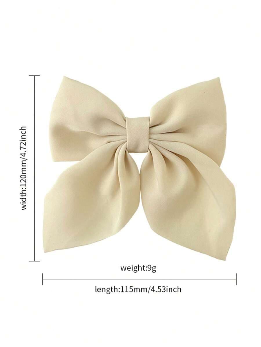 Set de 1/2/3/4/5 Ganchos para el Cabello con Lazo en Tonos Café – Accesorios Elegantes de Otoño e Invierno