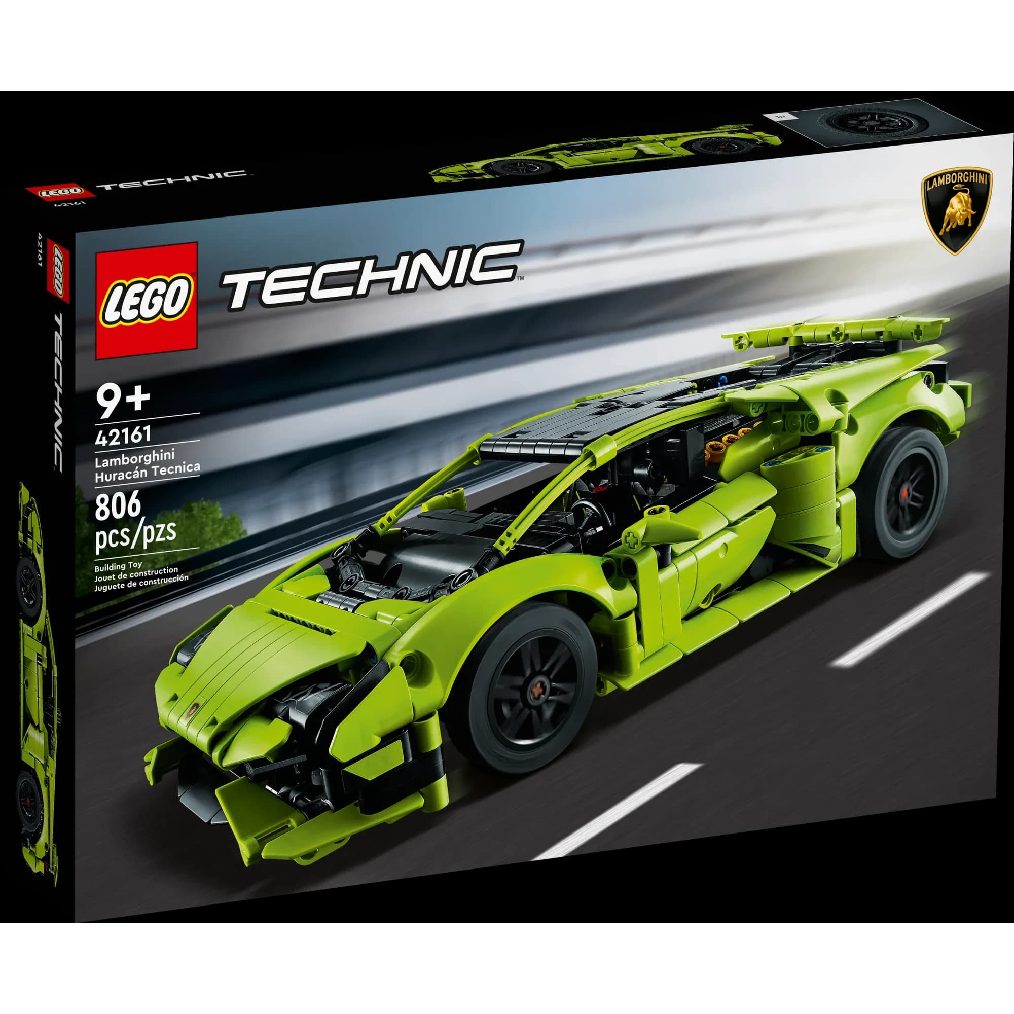 Kit de Construcción LEGO Technic Lamborghini Huracán Tecnica (42161), Coche Deportivo Avanzado