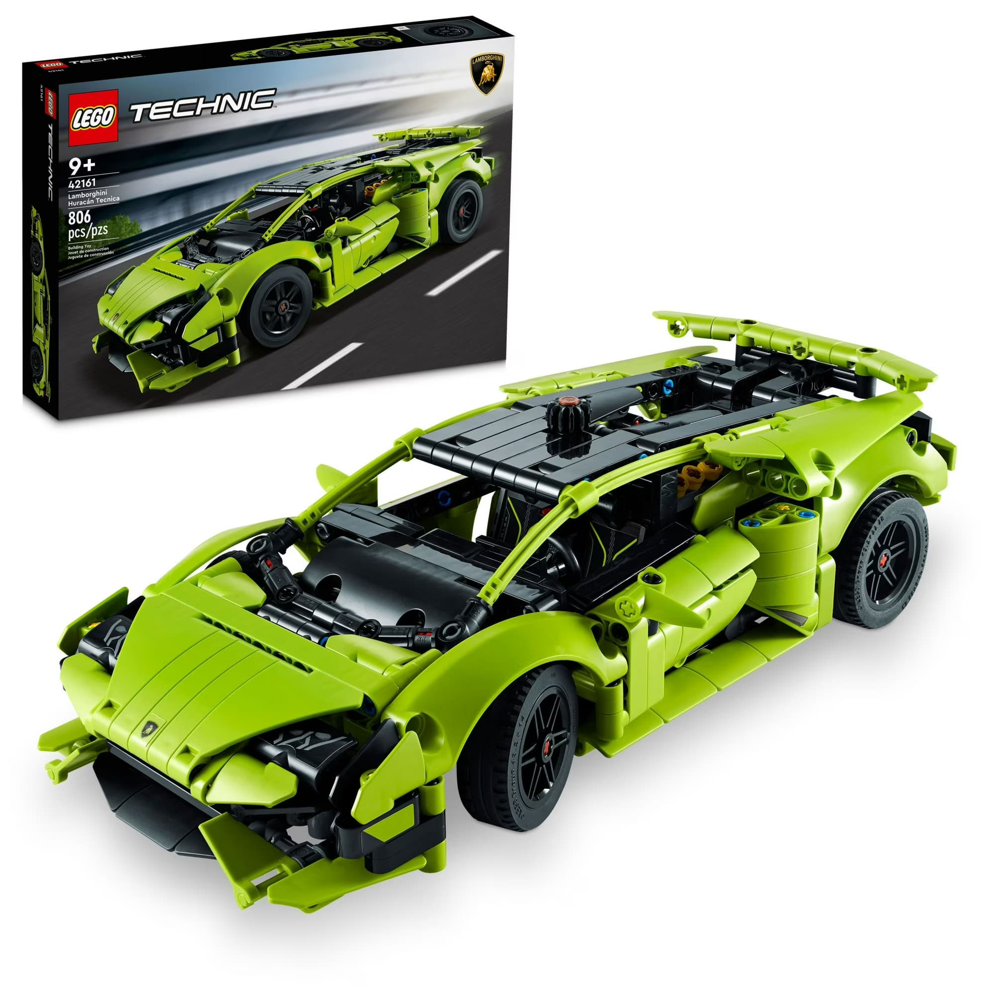 Kit de Construcción LEGO Technic Lamborghini Huracán Tecnica (42161), Coche Deportivo Avanzado
