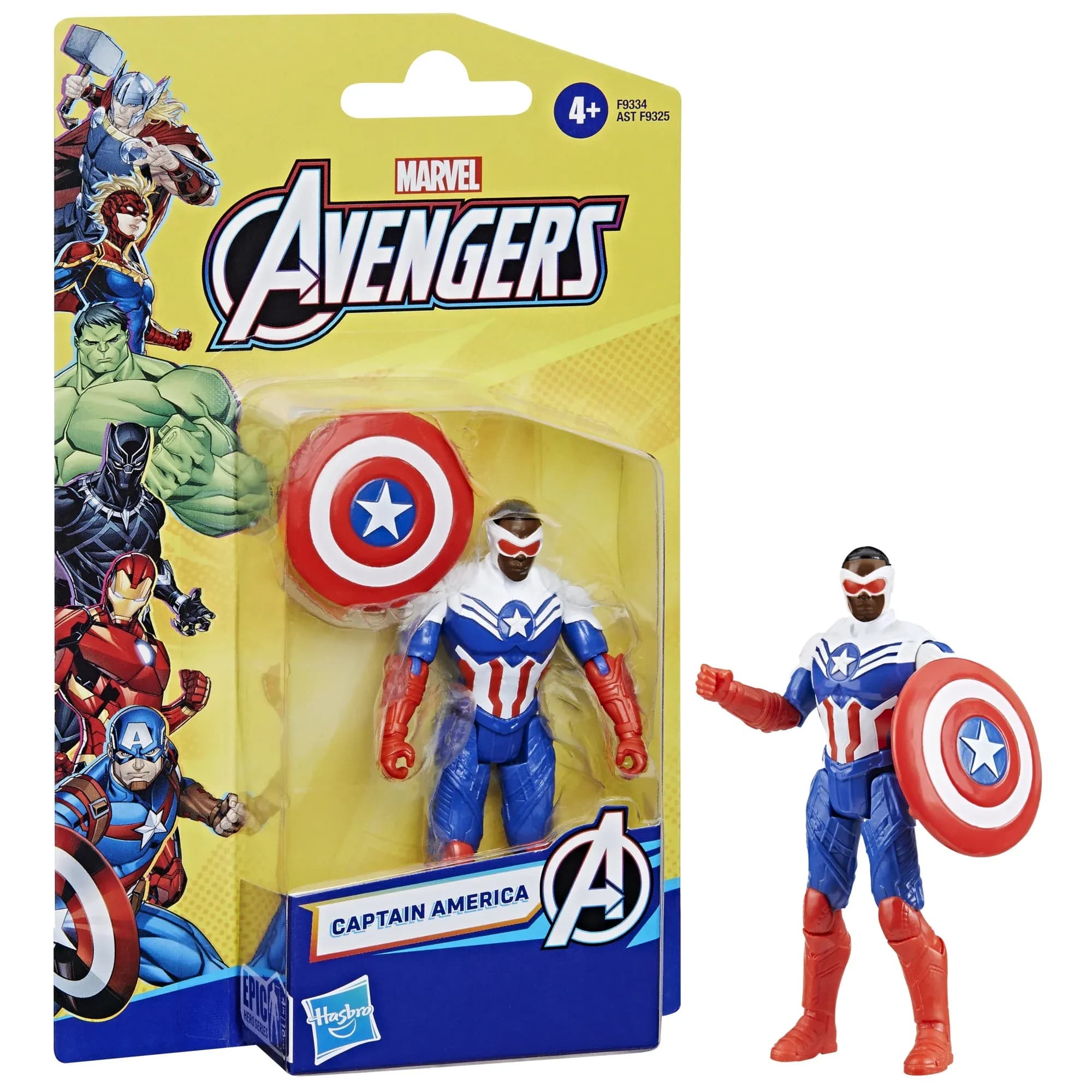 Figura de Acción Captain America Epic Hero Series Marvel Avengers de 10 cm