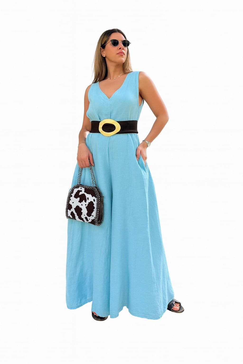 Mono Italiano – Azul Celeste, Corte Fluido