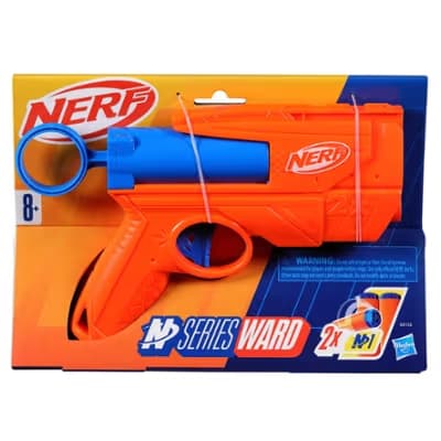 Lanzador Nerf N Series Ward y 2 Dardos Nerf N1, Compatible Solo con Lanzadores Nerf N Series