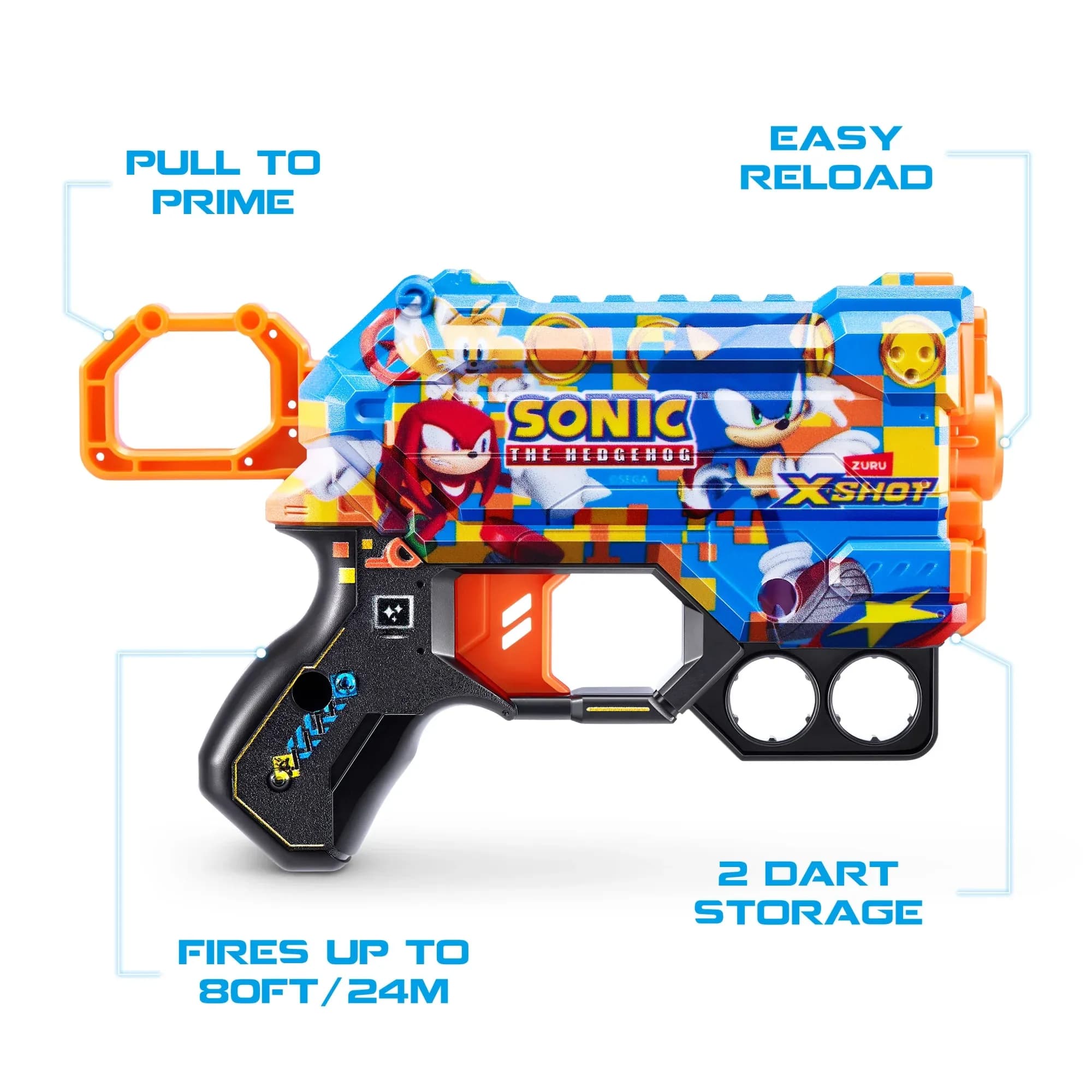 Pistola XSHOT Skins Dread - Skin Mega Sonic (12 Dardos) de ZURU, Juguete Exterior para Edades 8+ - Miniatura 3
