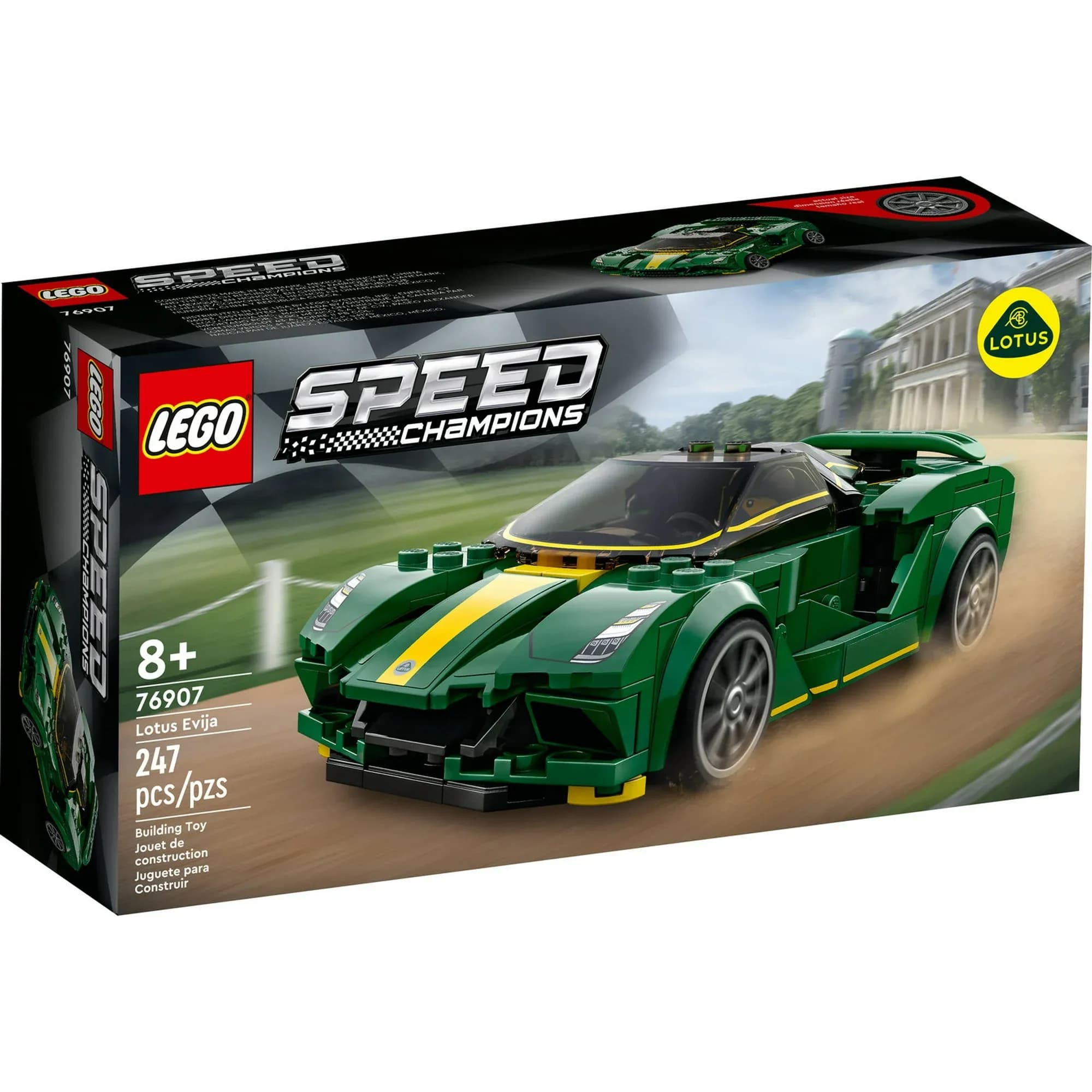 LEGO Speed Champions Lotus Evija (76907), Modelo de Coche de Carreras Coleccionable