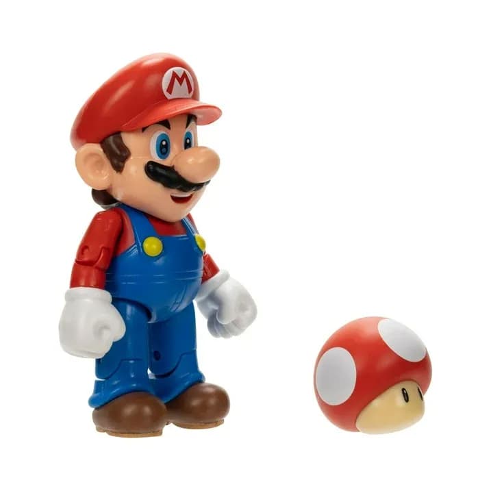 Figura de Acción Super Mario de 10 cm con Power Up Rojo - Miniatura 3