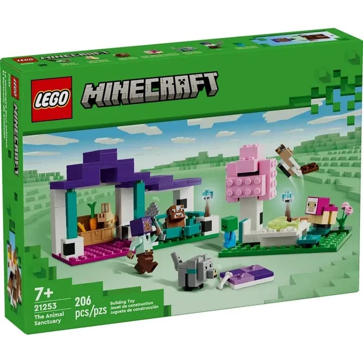 LEGO Minecraft El Santuario de Animales (21253), Set de Construcción para Jugadores y Niños 7+