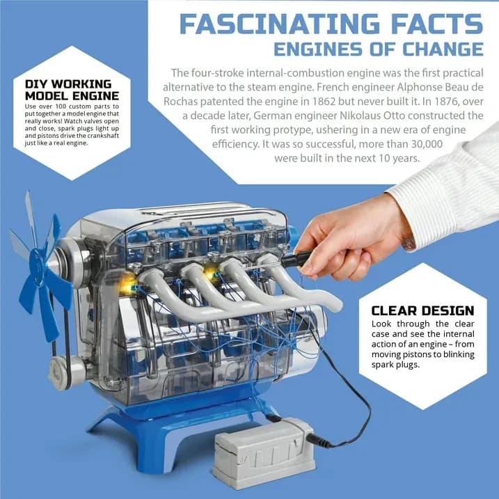 Kit de Motor de Modelo Discovery™ #Mindblown, con Piezas Móviles y Luces LED - Miniatura 3