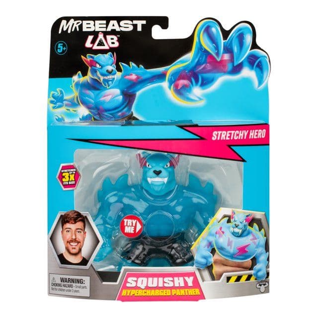 Figura de Acción Panther Hipercargada de Baba (Goo Hypercharged Panther) Heroes of Goo Jit Zu MrBeast Lab, Edades 5+