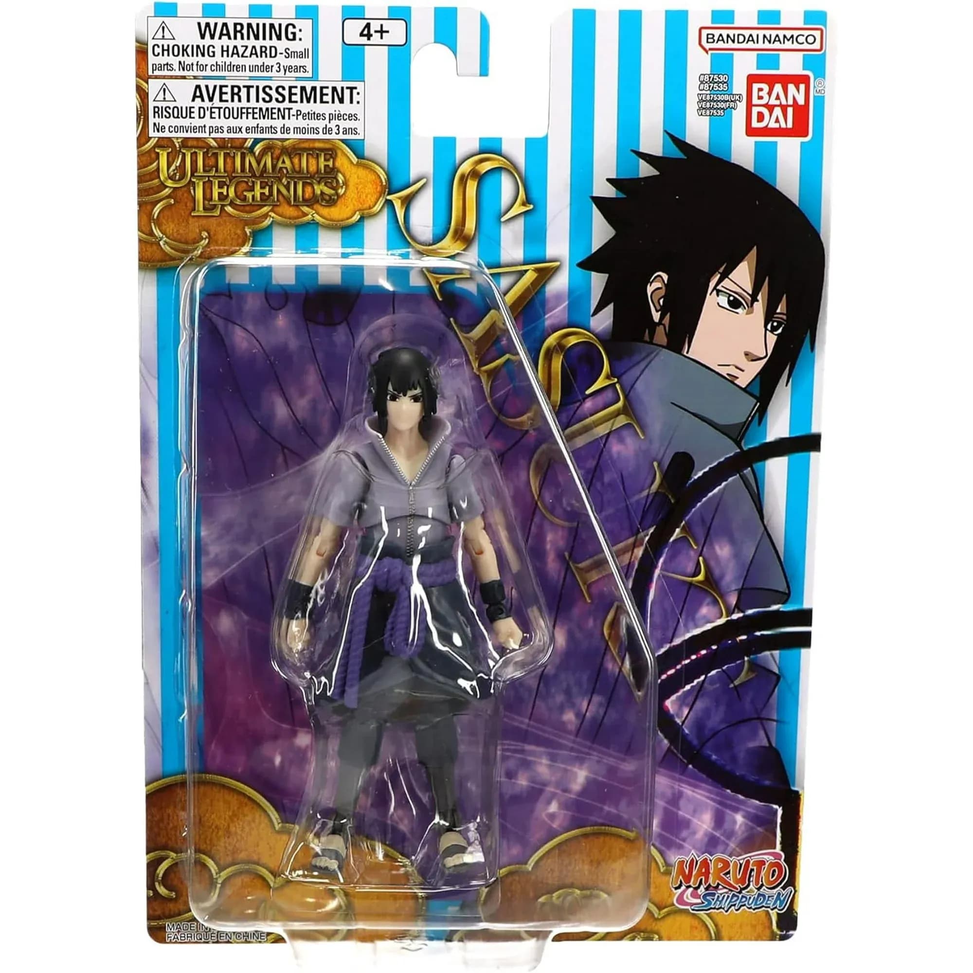 Figura de Acción Ultimate Legends - Naruto - Sasuke Uchiha (Adulto), 12.7 cm