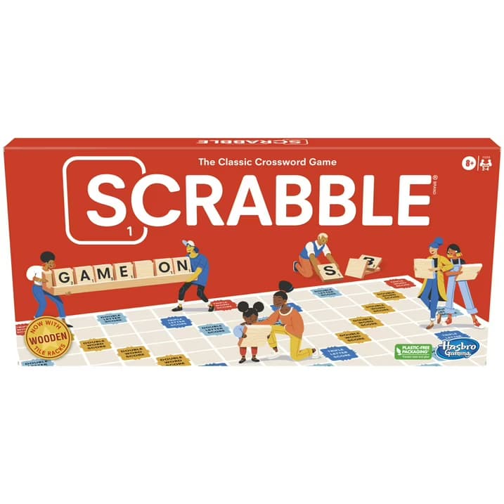 Juego de Mesa Scrabble, Divertido Juego Familiar para 2-4 Jugadores