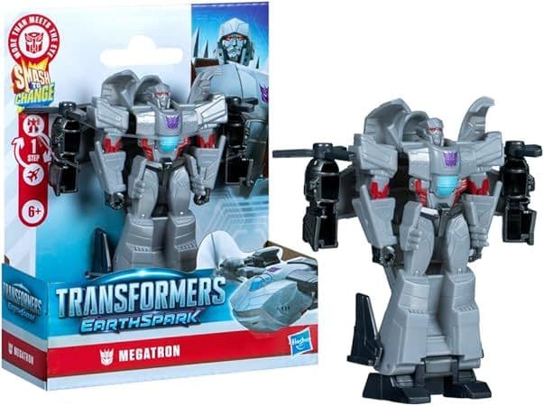 Figura de Acción TRANSFORMERS EarthSpark 1-Step Smash Changers Megatron de 10 cm