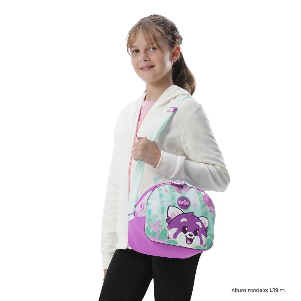 Lonchera Térmica para Niña Bambú Mediana Fucsia