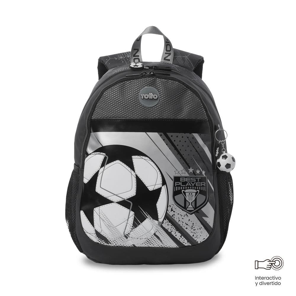 Morral Escolar Niño Champion Mediano - Gris