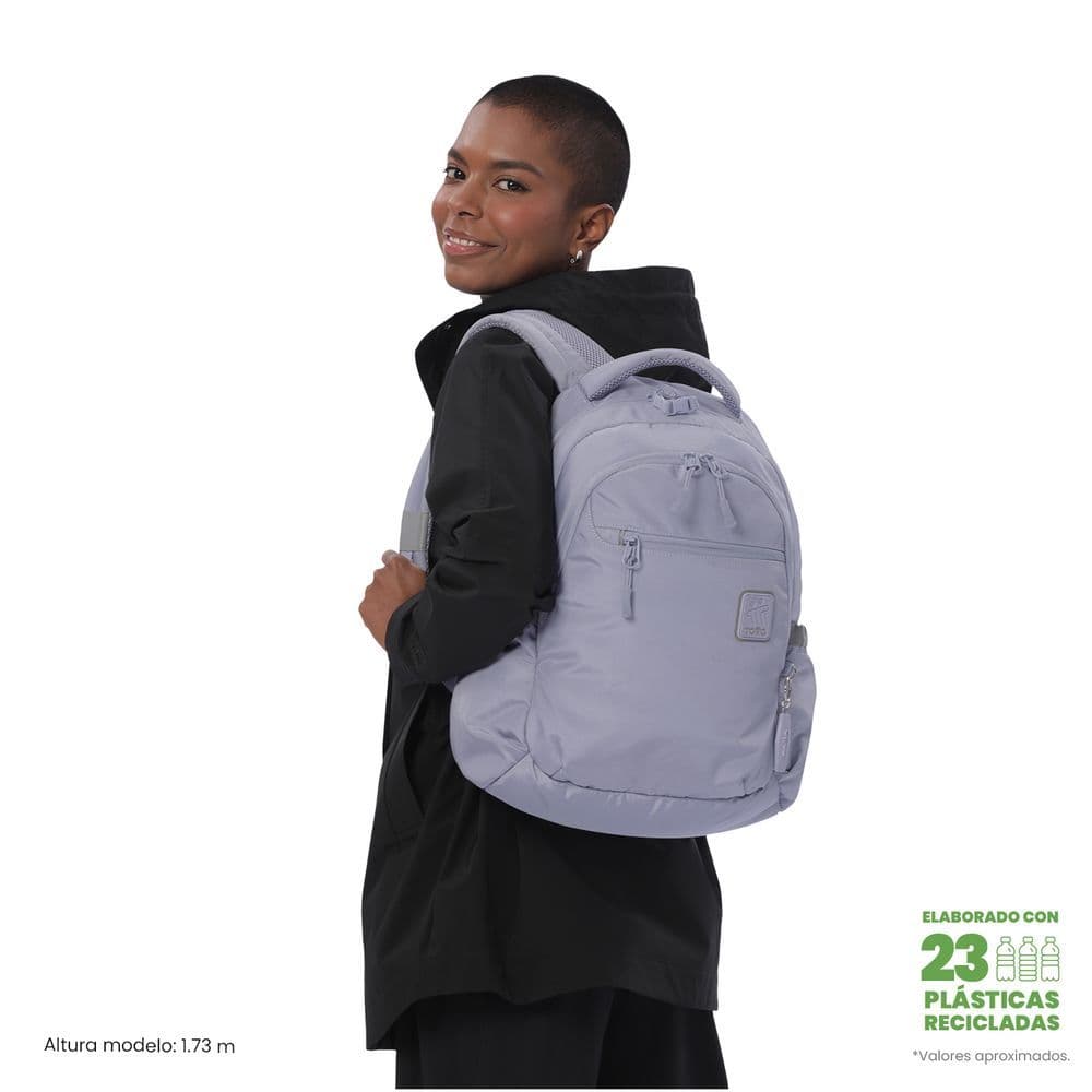 Morral Universitario Misisipi 2.0 Porta PC 14" Morado Mujer
