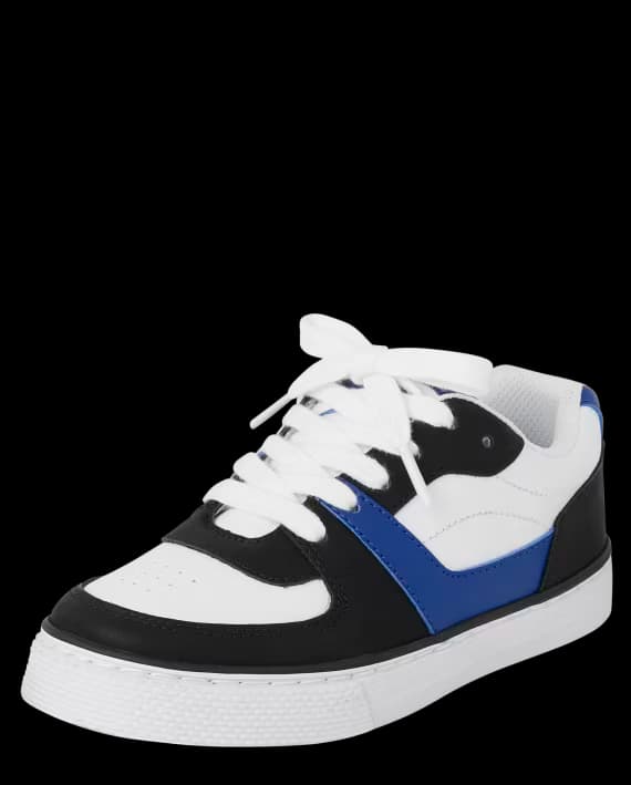 The Children’s Place – Zapatillas Low Top Colorblock para Niño – Blancas – Tallas 6–11
