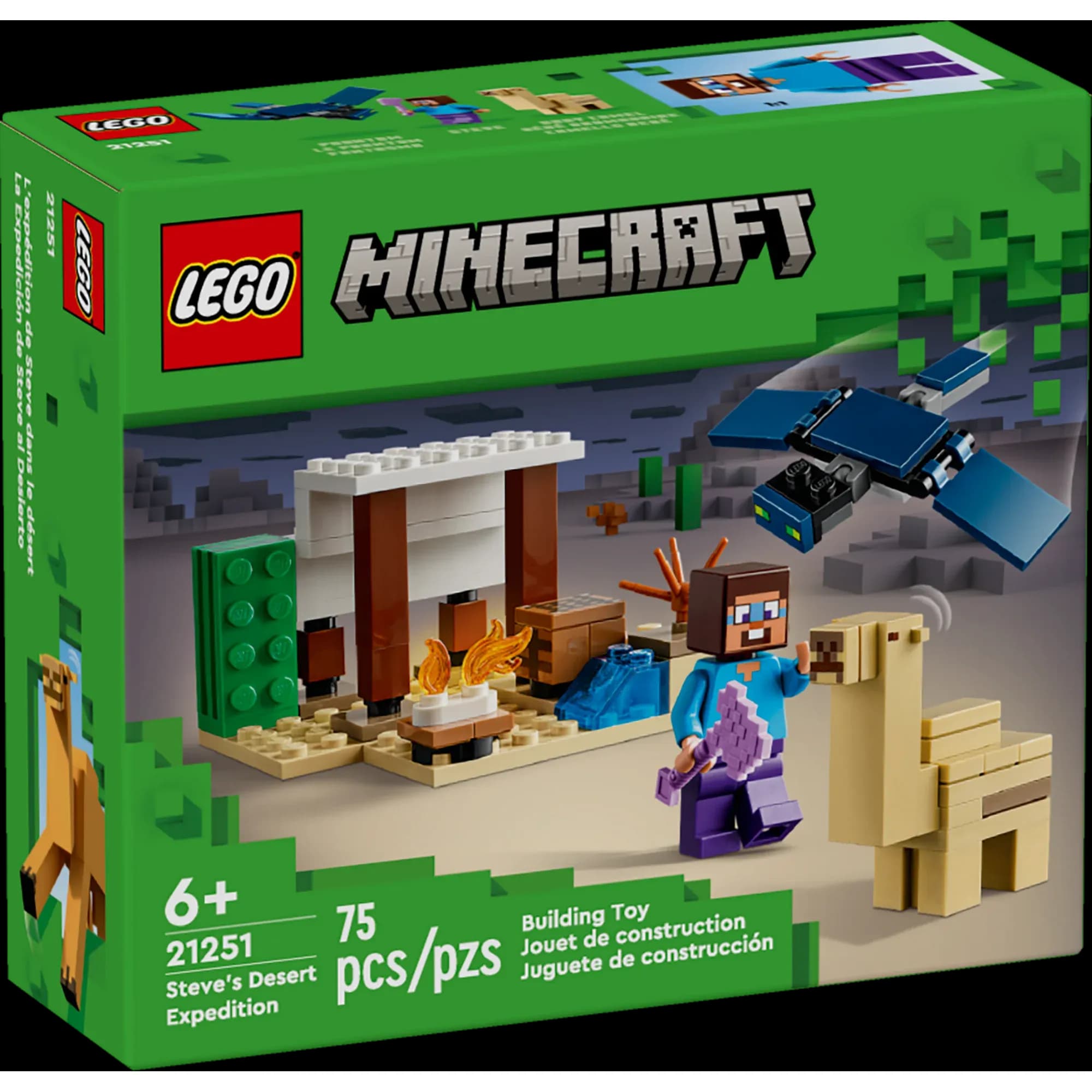 LEGO Minecraft Expedición de Steve en el Desierto (21251), Juguete de Construcción
