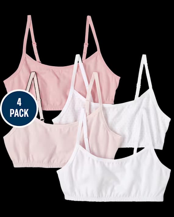 The Children’s Place – Pack de 4 Bralettes para Niña – Rosa