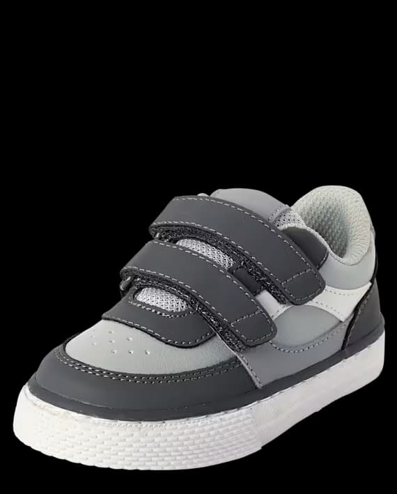 The Children’s Place – Zapatillas Low Top Colorblock para Niño Toddler – Grises