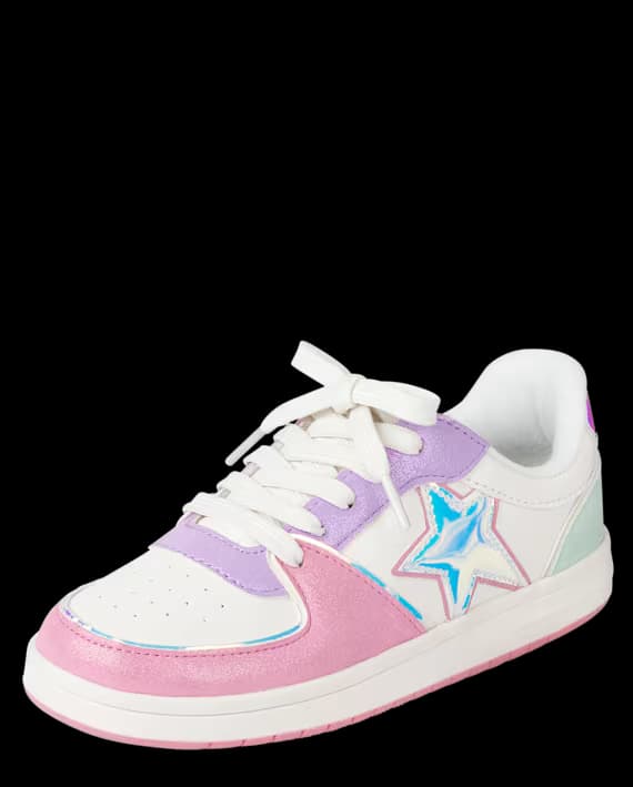 The Children’s Place – Zapatillas Low Top Colorblock con Estrella para Niña – Multicolor – Tallas 6–11