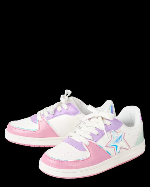 The Children’s Place – Zapatillas Low Top Colorblock con Estrella para Niña – Multicolor – Tallas 6–11