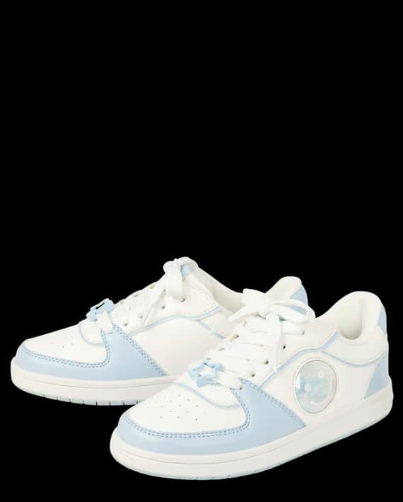 The Children’s Place – Zapatillas Low Top Shakey Happy Face para Niña – Azules – Tallas 6–11