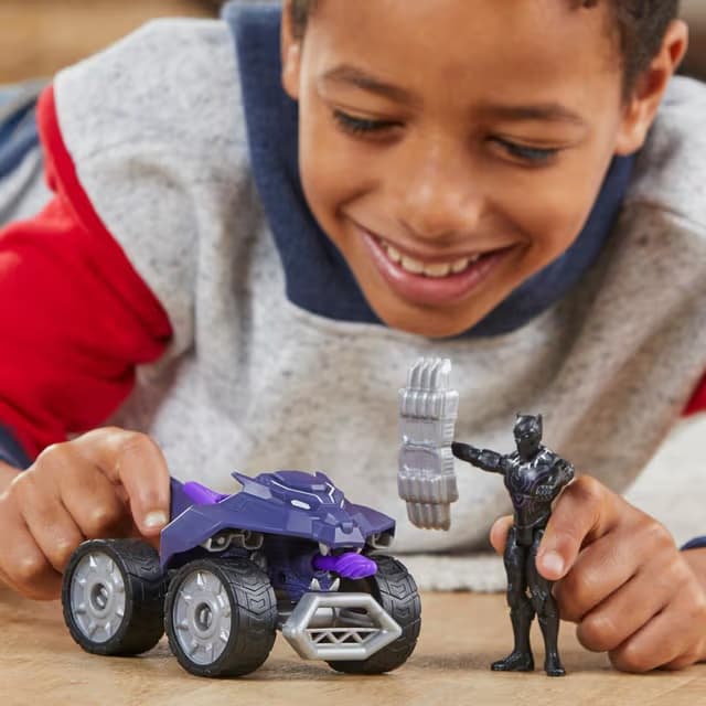 Set de Juego Coche ATV de Ataque de Garra de Black Panther Marvel Avengers Epic Hero Series