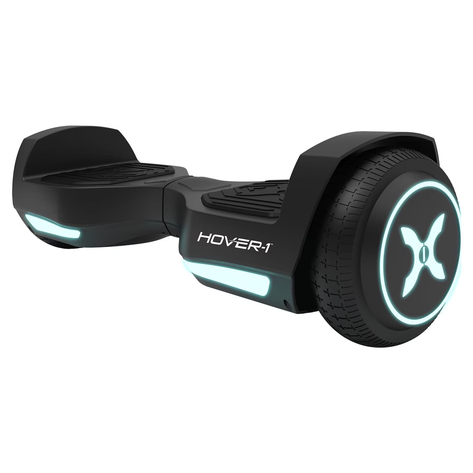 Patineta Eléctrica (Hoverboard) Hover-1 Rebel para Adolescentes, Faros LED, Velocidad Máx. 9.6 km/h, Negro