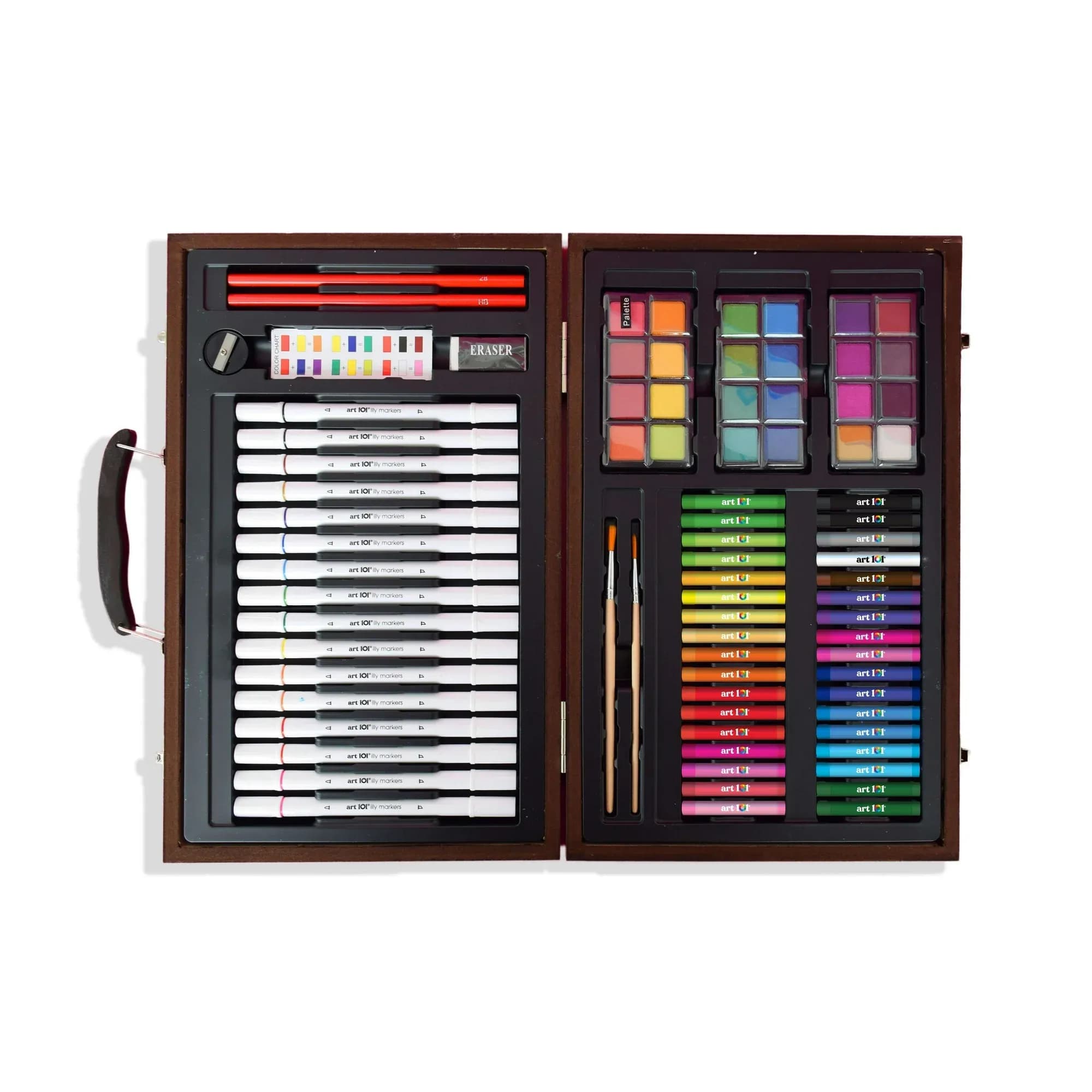 Set de Arte de Ilustración en Madera Art 101, 86 Piezas, Sets Multifuncionales, para Niños de 8+ Años