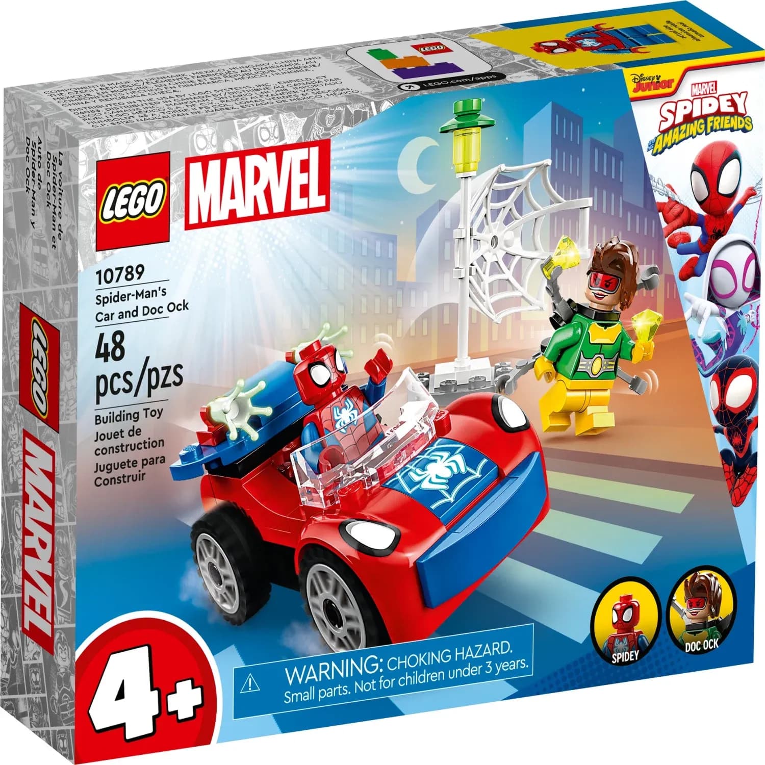 LEGO Marvel Coche de Spider-Man y Doc Ock (10789), Juguete Construible Spidey and His Amazing Friends