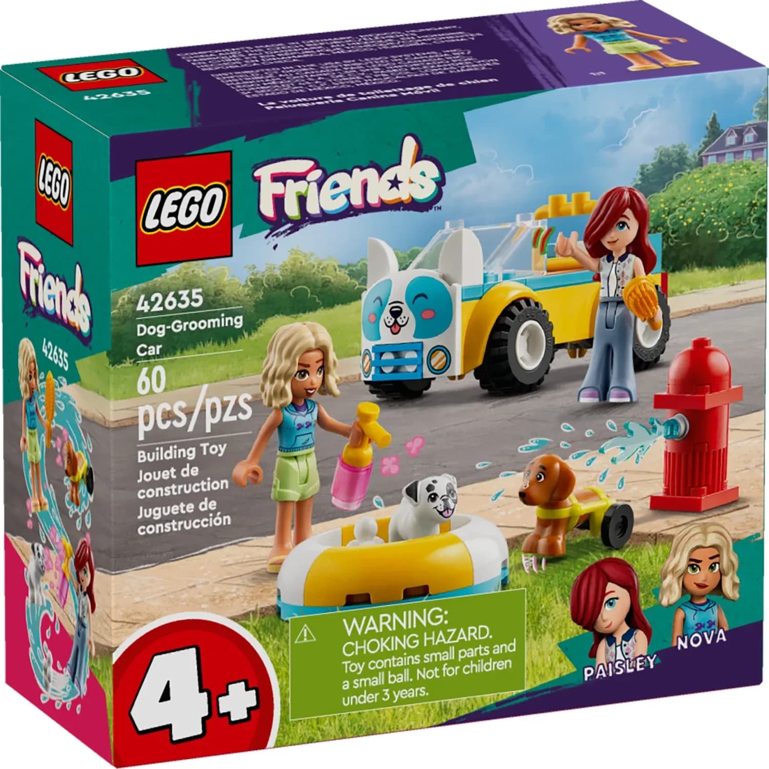 Juguete LEGO Friends Coche de Peluquería Canina (42635), Set de Construcción para Amantes de los Animales