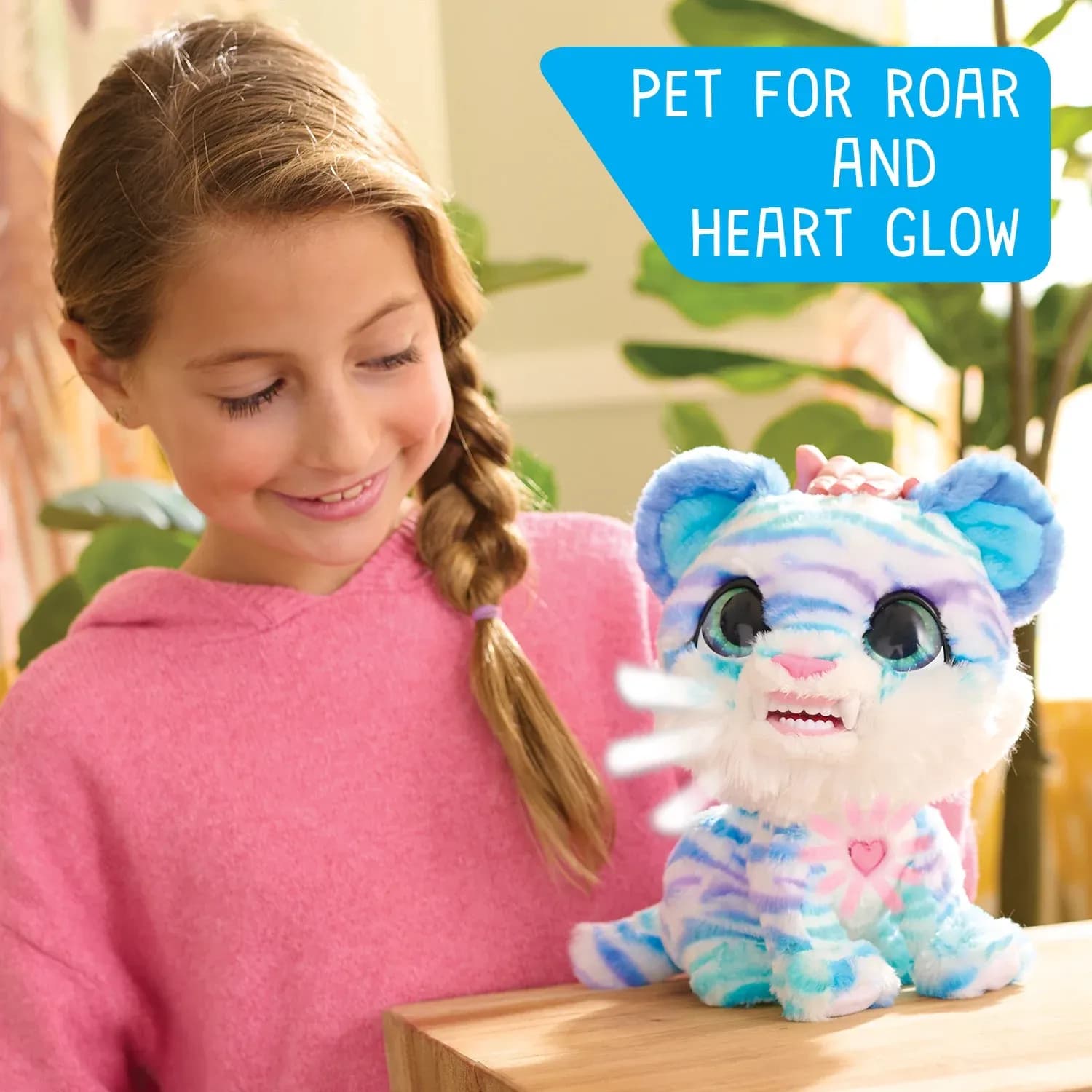 Mascota Interactiva furReal Lil Wilds North, La Gatita Dientes de Sable, Juguete de Felpa para Edades 4+