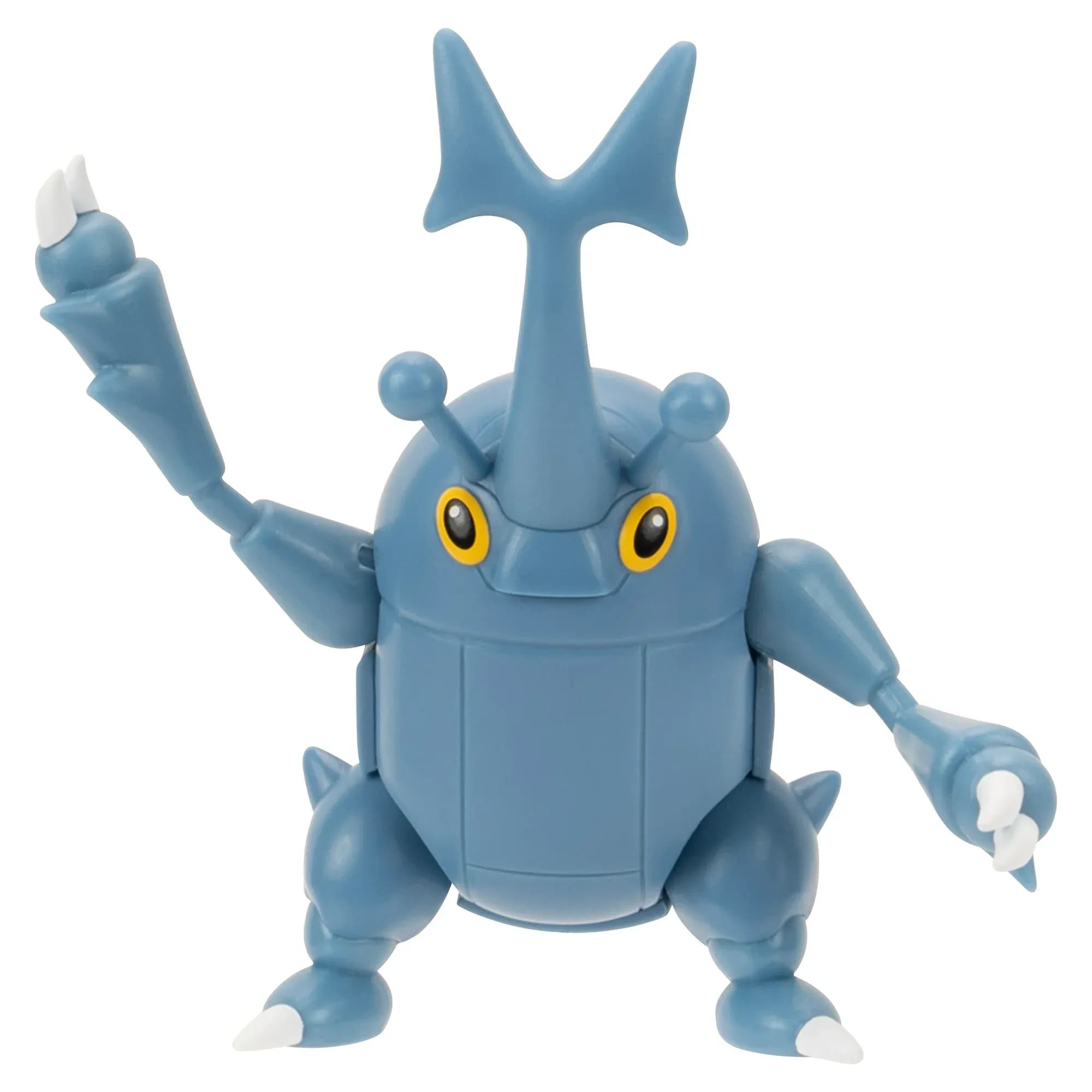 Figura de Batalla Pokémon Heracross (11.4 cm) con Ataque de Cuerno