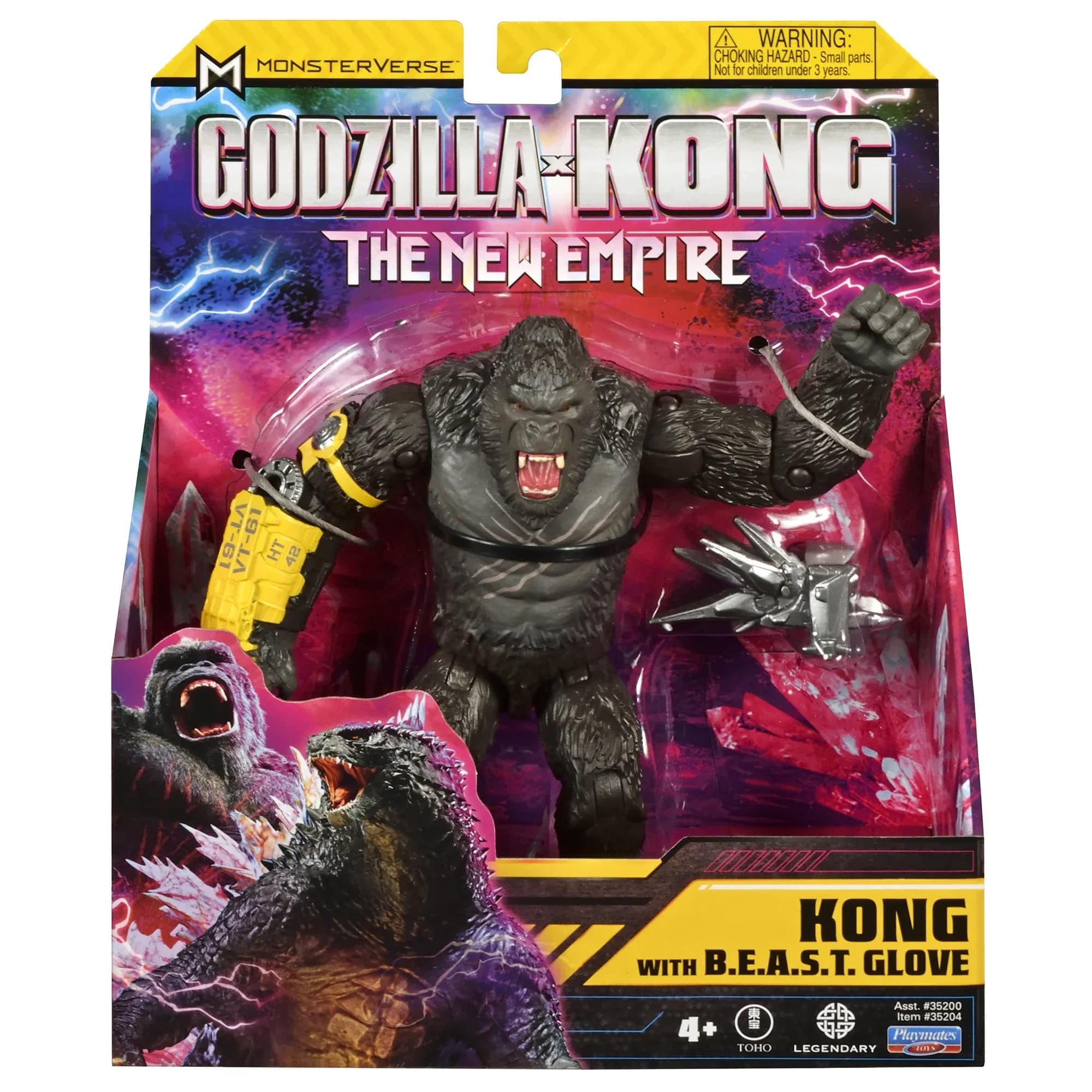 Figura Kong de 15 cm con Guante B.E.A.S.T. Godzilla x Kong de Playmates Toys