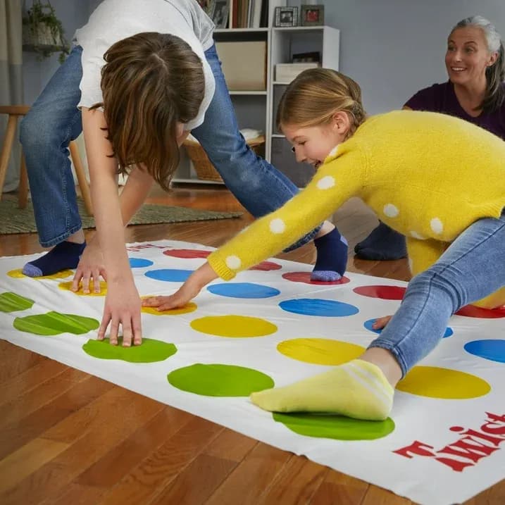 Twister Party Game (Juego de Fiesta Twister), Incluye Elección del Girador y Movimientos Aéreos, Juegos Activos de Interior para 2+ Jugadores